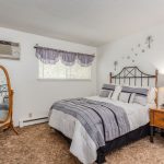 A bedroom in one of our model apartments