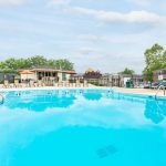 Forest Park's sparkling blue swimming pool